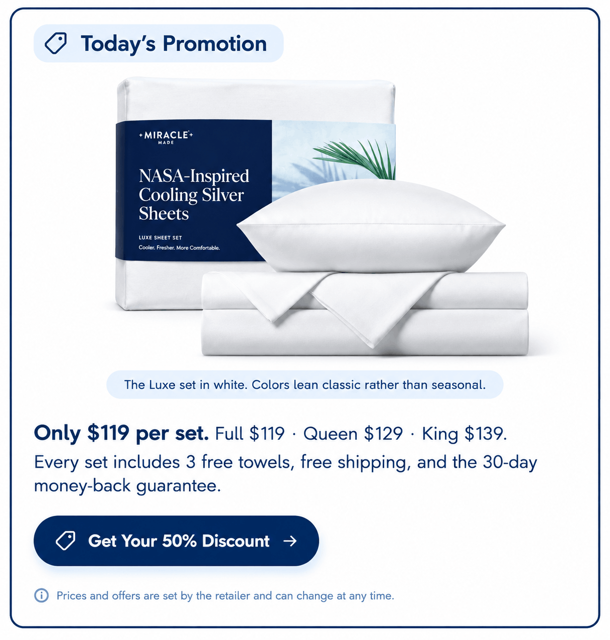 buy miracle sheets